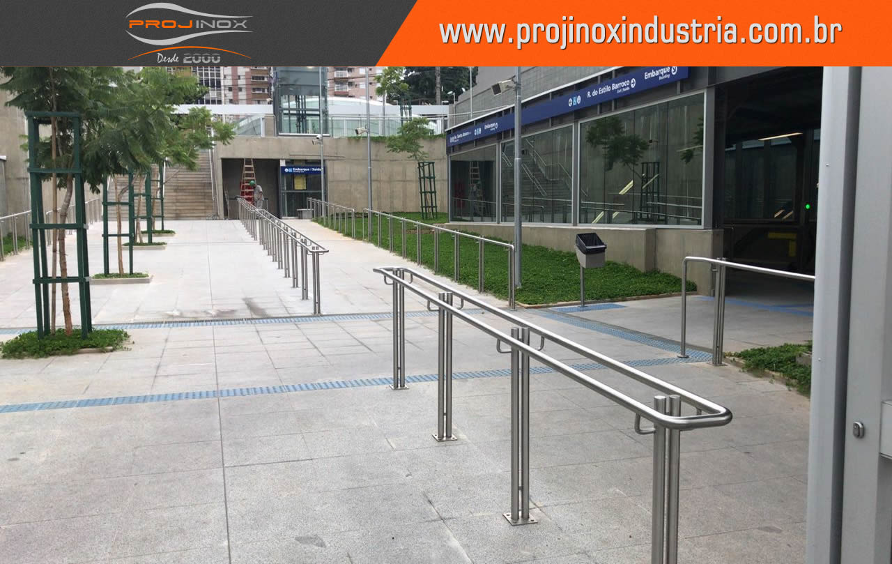 Aço Inox Estação Borba Gato do Metrô SP