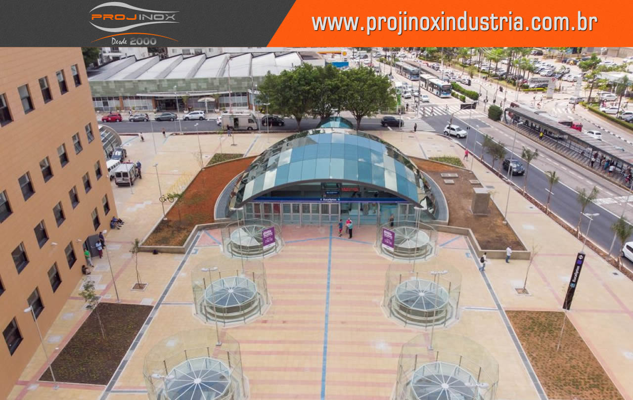 Aço Inox Estação Eucalipto do Metrô SP